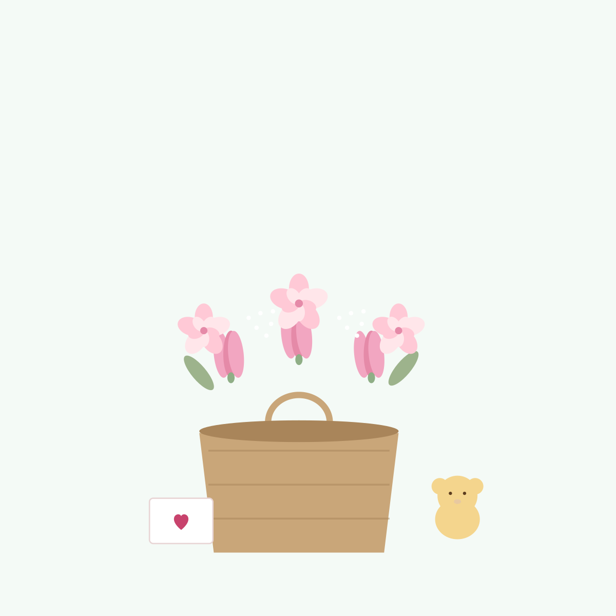 New Baby Bloom Basket